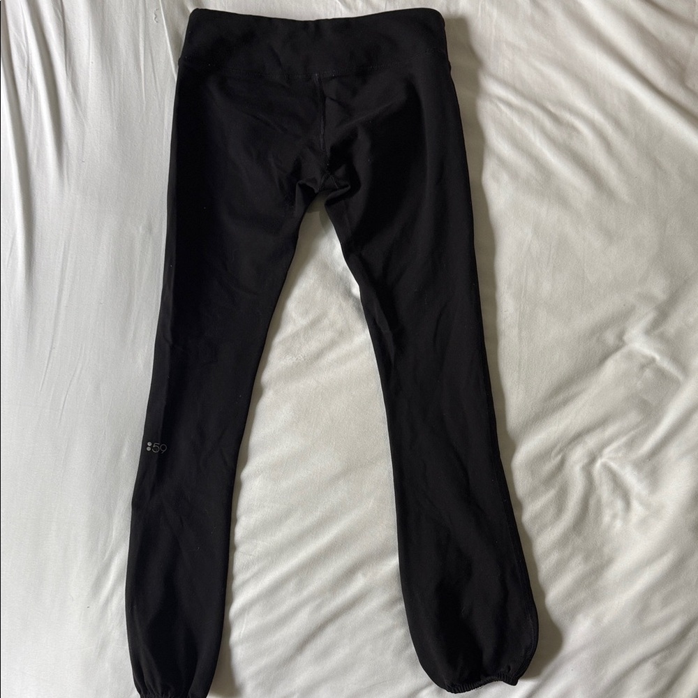 Splits59 Black Leggings with Gathered Ankles - Picture 6 of 6